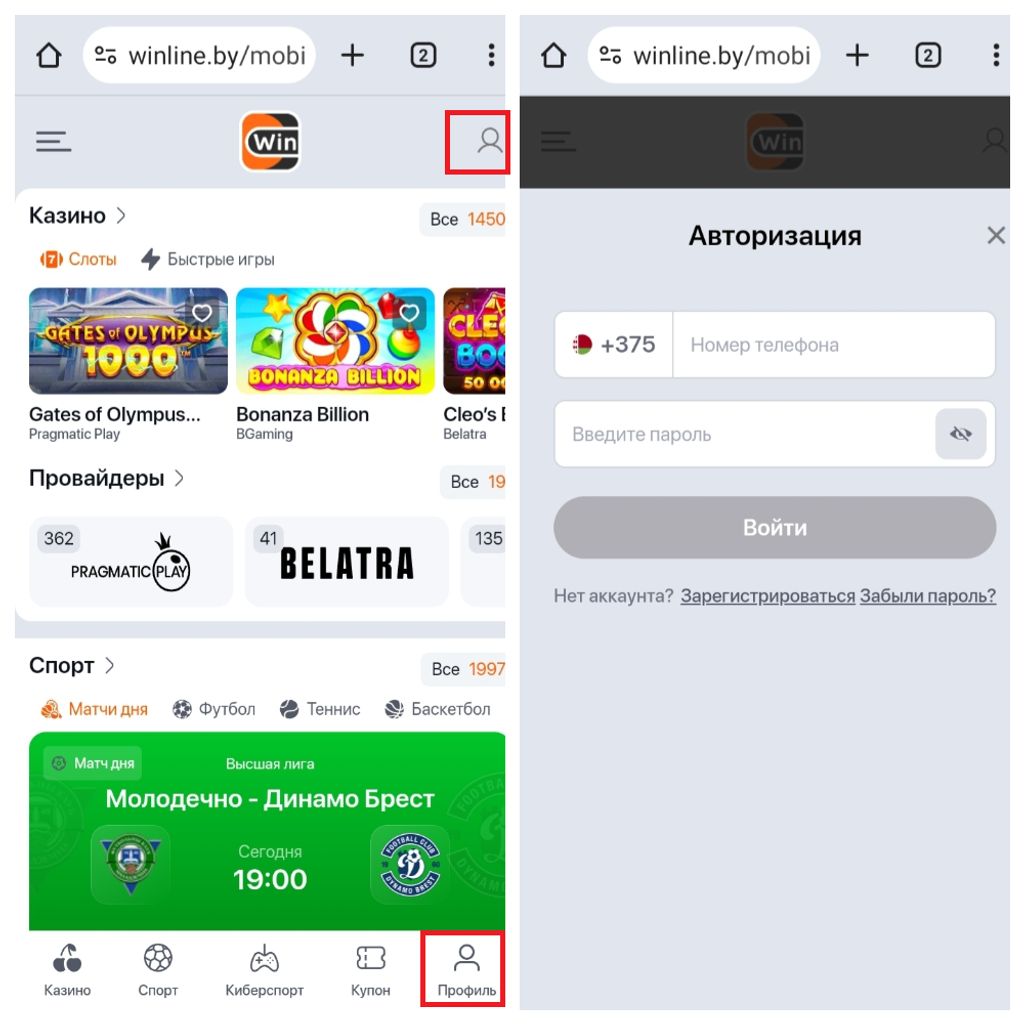 Пошаговый алгоритм по авторизации в личный кабинет